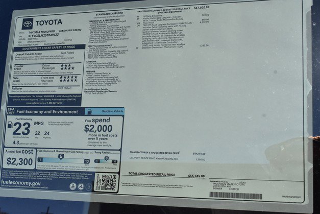 New 2025 Toyota Tacoma TRD Sport image 21