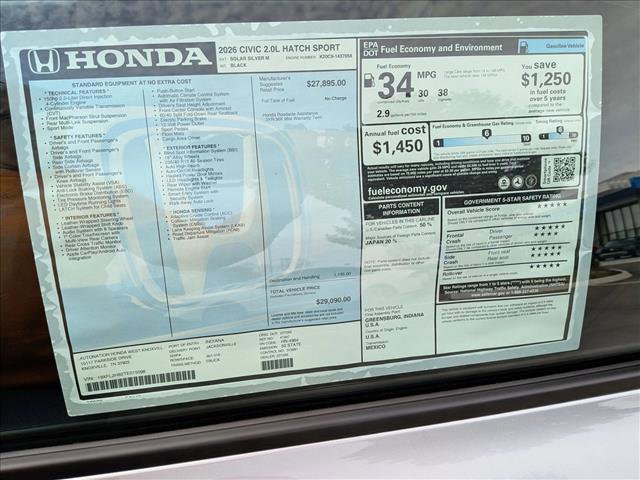 New 2026 Honda Civic Sport image 17