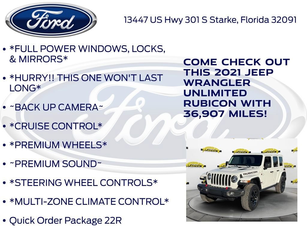 Used 2021 Jeep Wrangler Unlimited Rubicon image 10