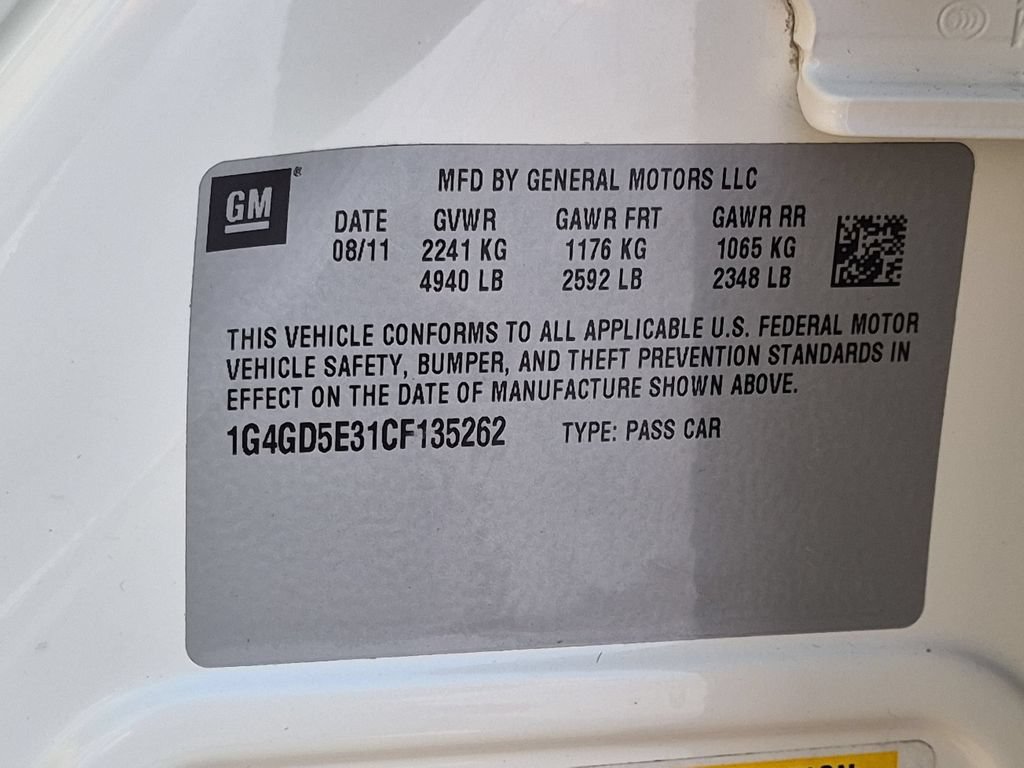 Used 2012 Buick LaCrosse Premium w/ Entertainment Package FWD image 22