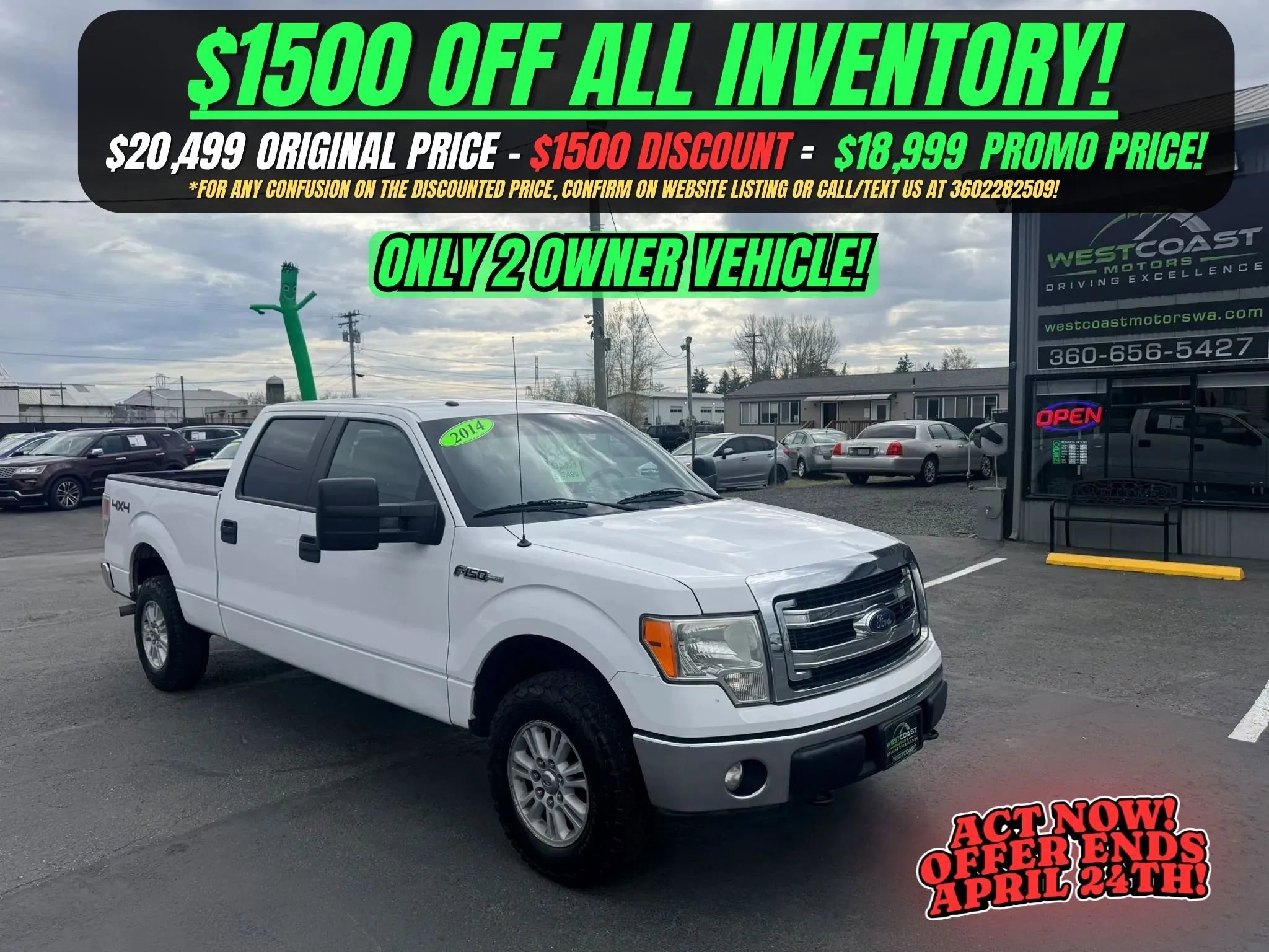 Used 2014 Ford F150 XLT w/ Equipment Group 301A Mid