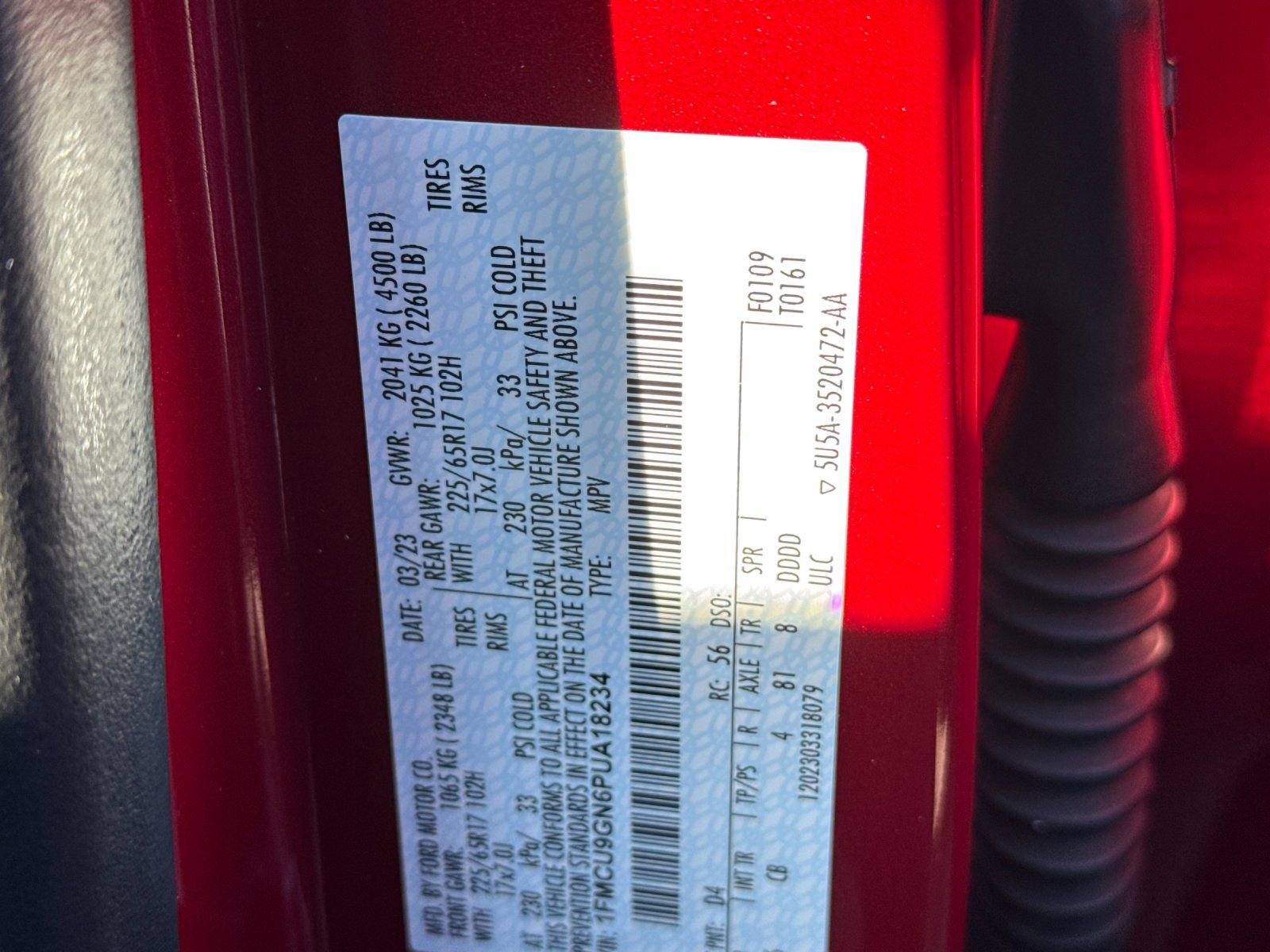 Used 2023 Ford Escape Active w/ Tech Pack #2 image 34