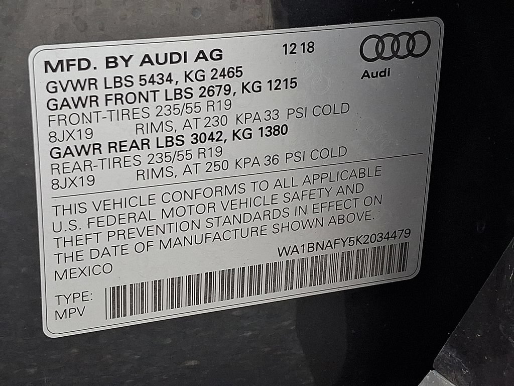 Used 2019 Audi Q5 2.0T Premium Plus w/ Premium Plus Package AWD/4WD image 38