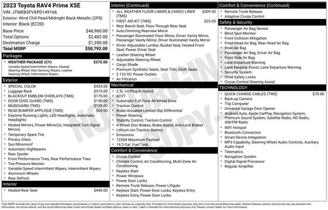 Used 2023 Toyota RAV4 XSE w/ Weather Package AWD/4WD image 3