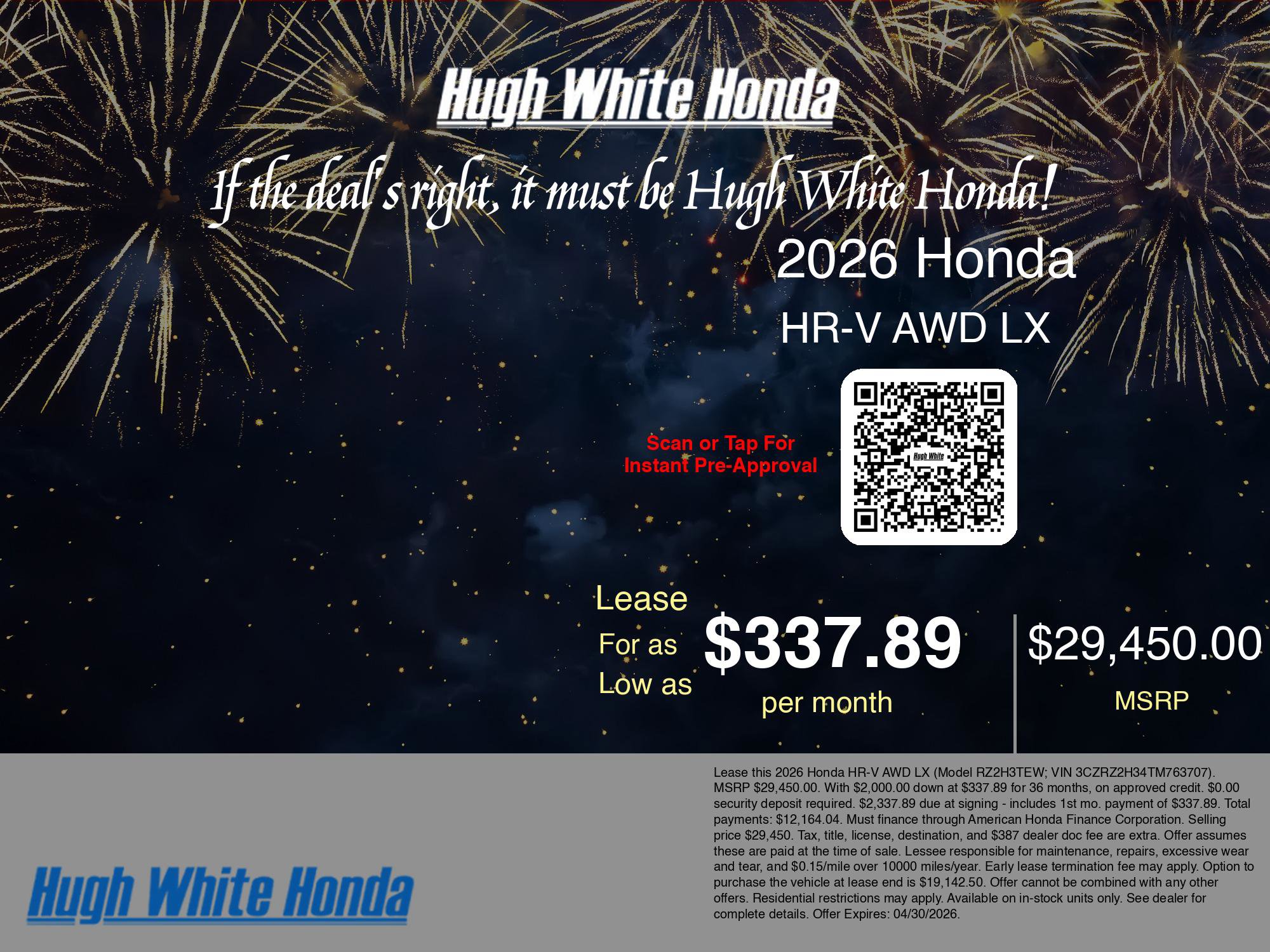 New 2026 Honda HR-V LX image 3