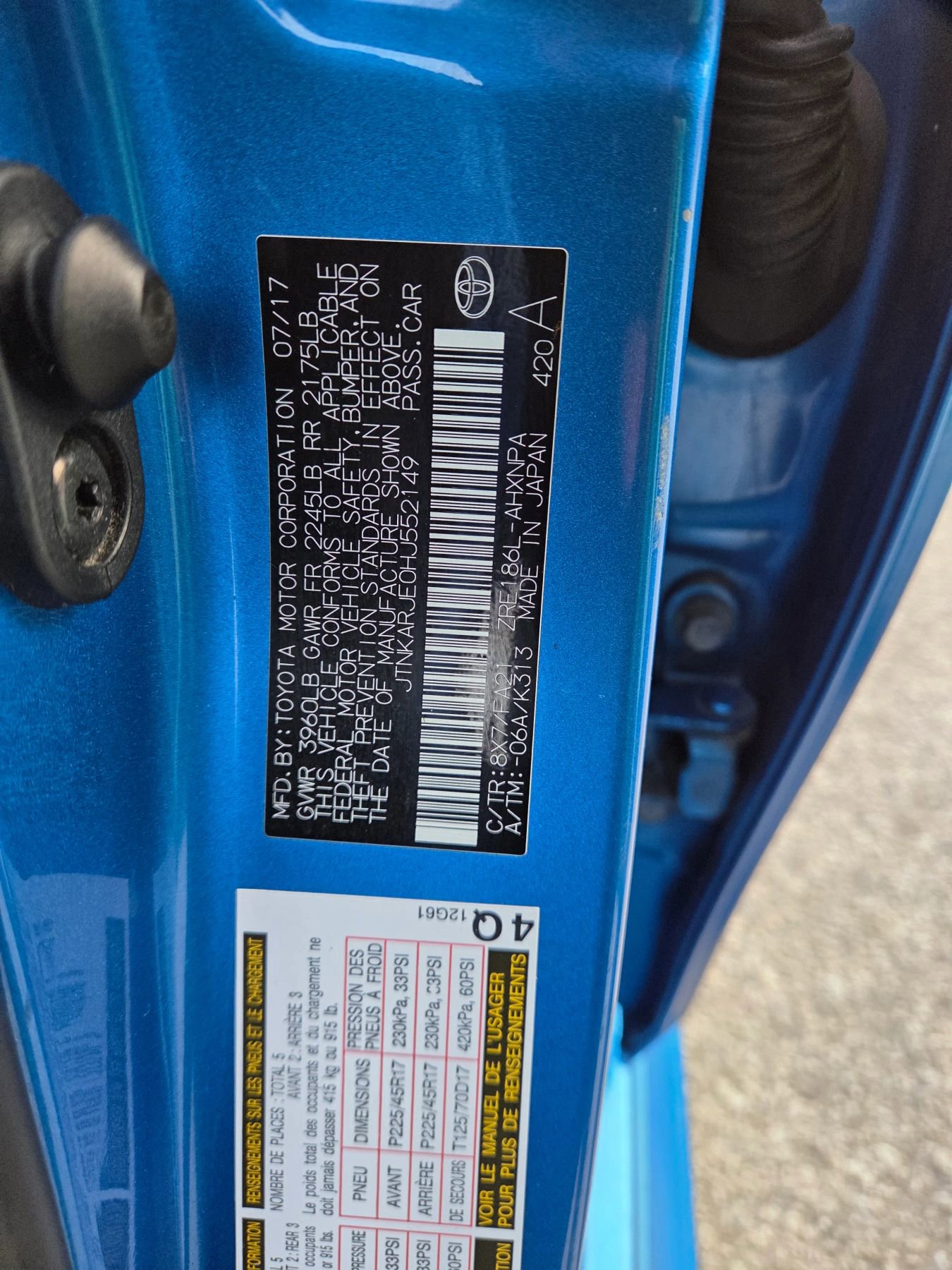 Used 2017 Toyota Corolla iM w/ Carpet Mat Package image 17