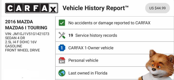 Used 2016 MAZDA MAZDA6 Touring image 9