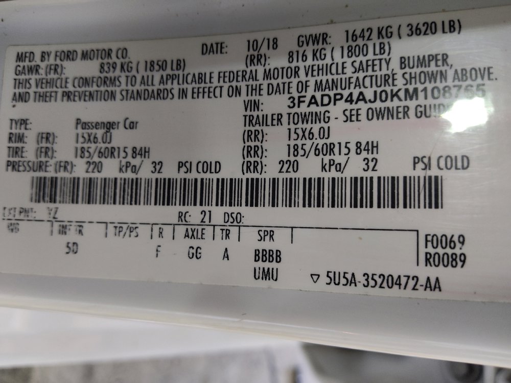 Used 2019 Ford Fiesta S FWD image 33