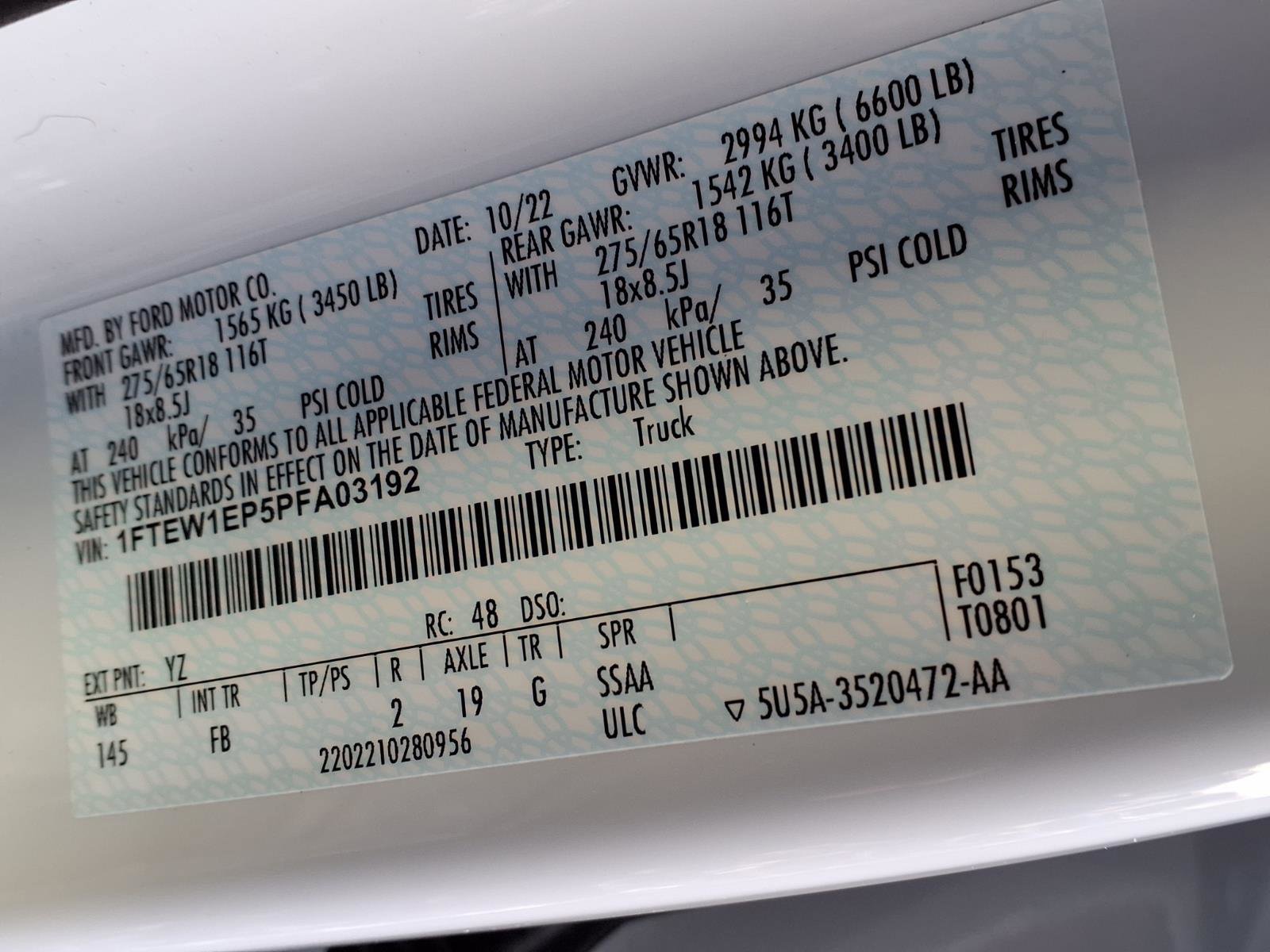 Used 2023 Ford F150 XLT w/ Equipment Group 302A High AWD/4WD image 23