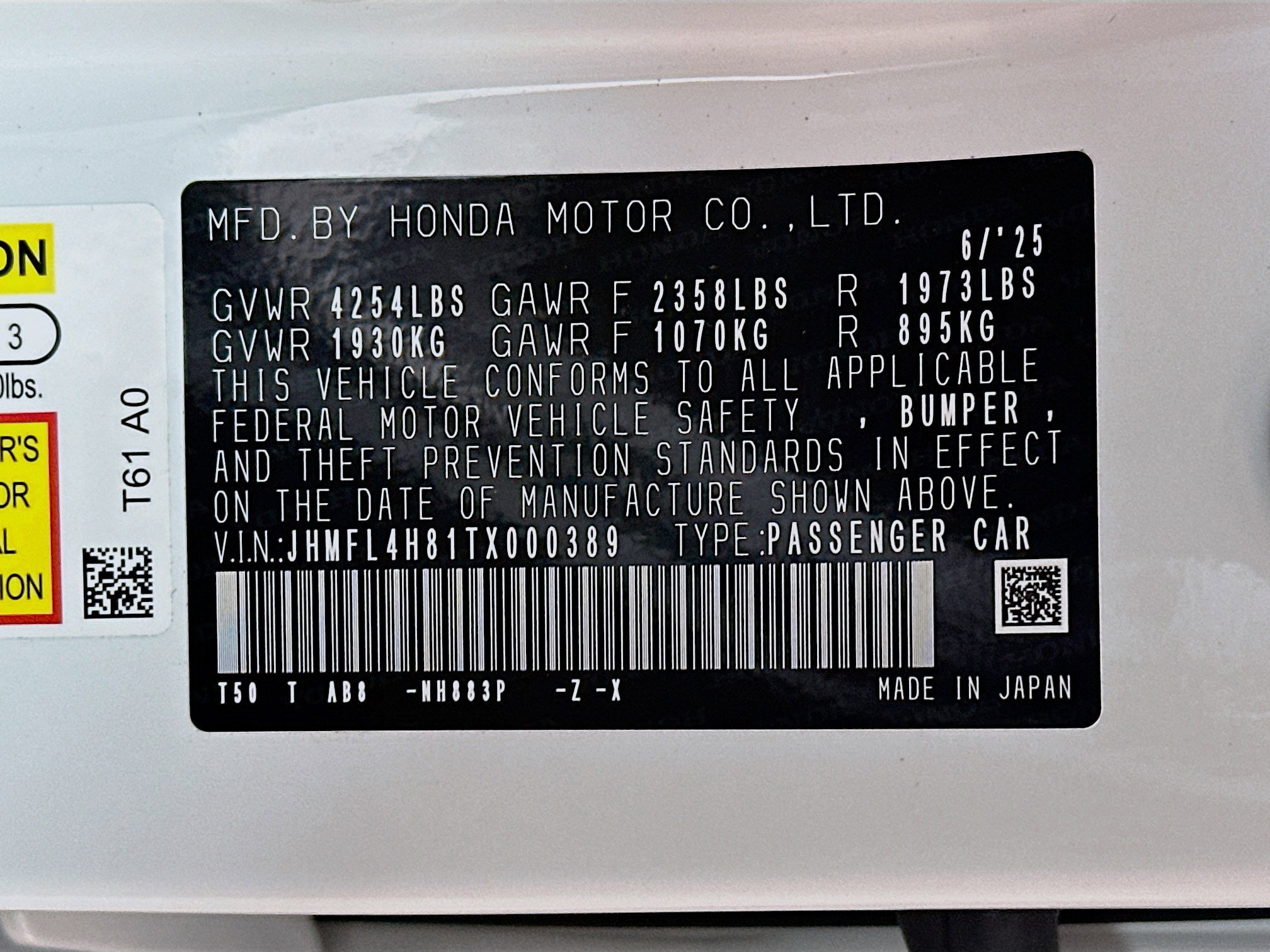 New 2026 Honda Civic Sport image 31