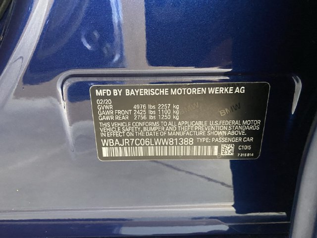 Used 2020 BMW 530i xDrive w/ Convenience Package AWD/4WD image 35