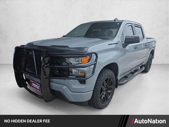 Used 2024 Chevrolet Silverado 1500 Custom w/ Turbomax Blackout Package AWD/4WD image 1