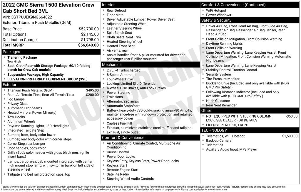 Used 2022 GMC Sierra 1500 Elevation image 4