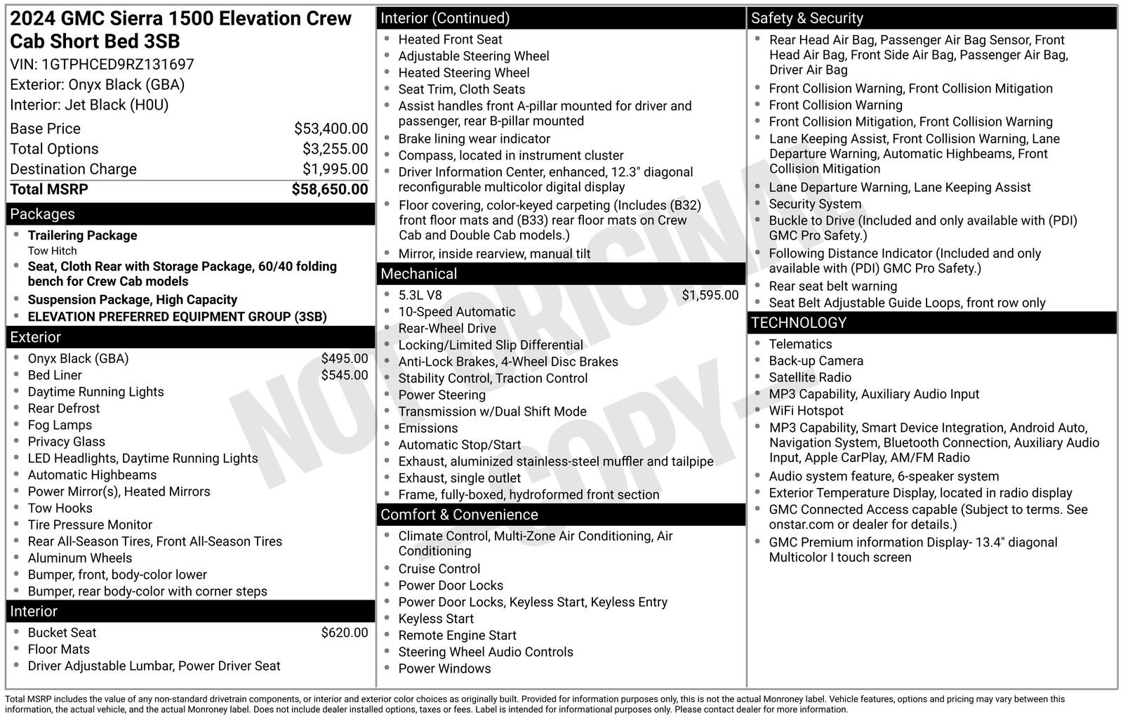 Used 2024 GMC Sierra 1500 Elevation RWD image 43