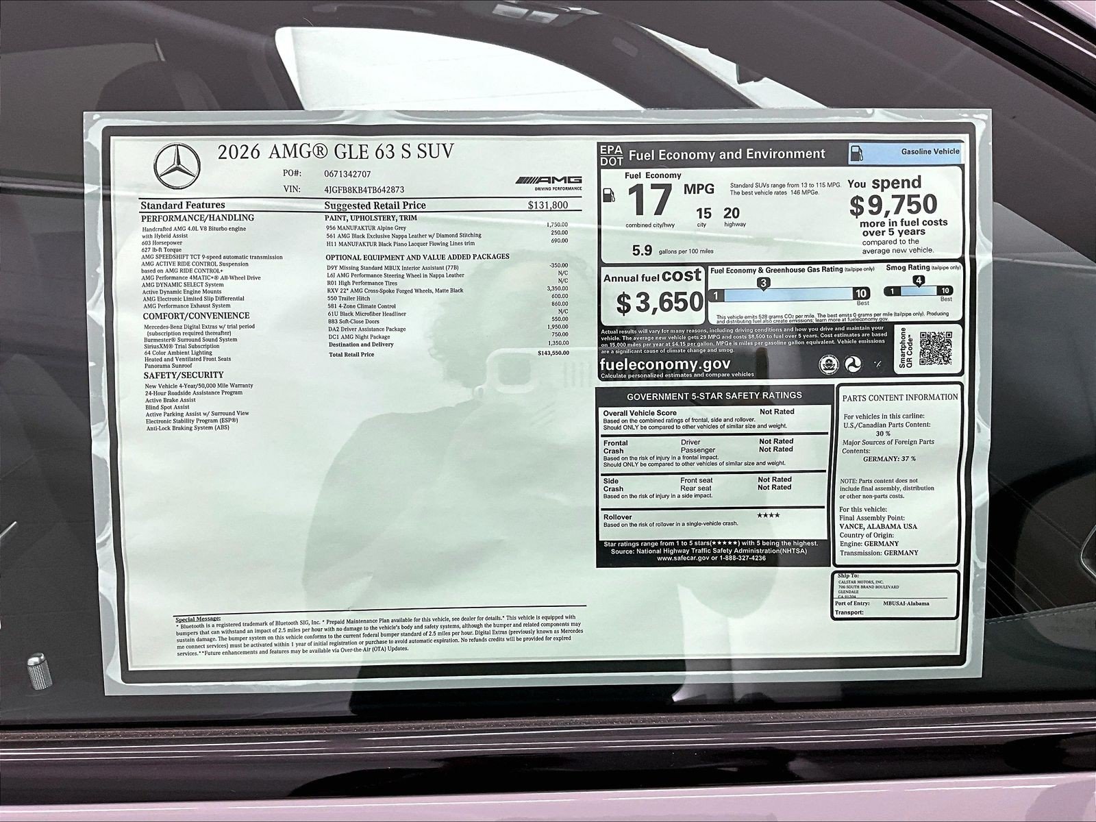 New 2026 Mercedes-Benz GLE 63 AMG S image 17
