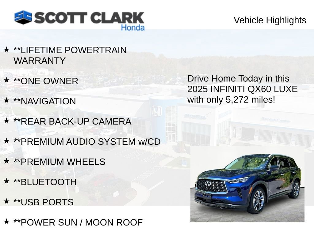 Used 2025 INFINITI QX60 Luxe image 11