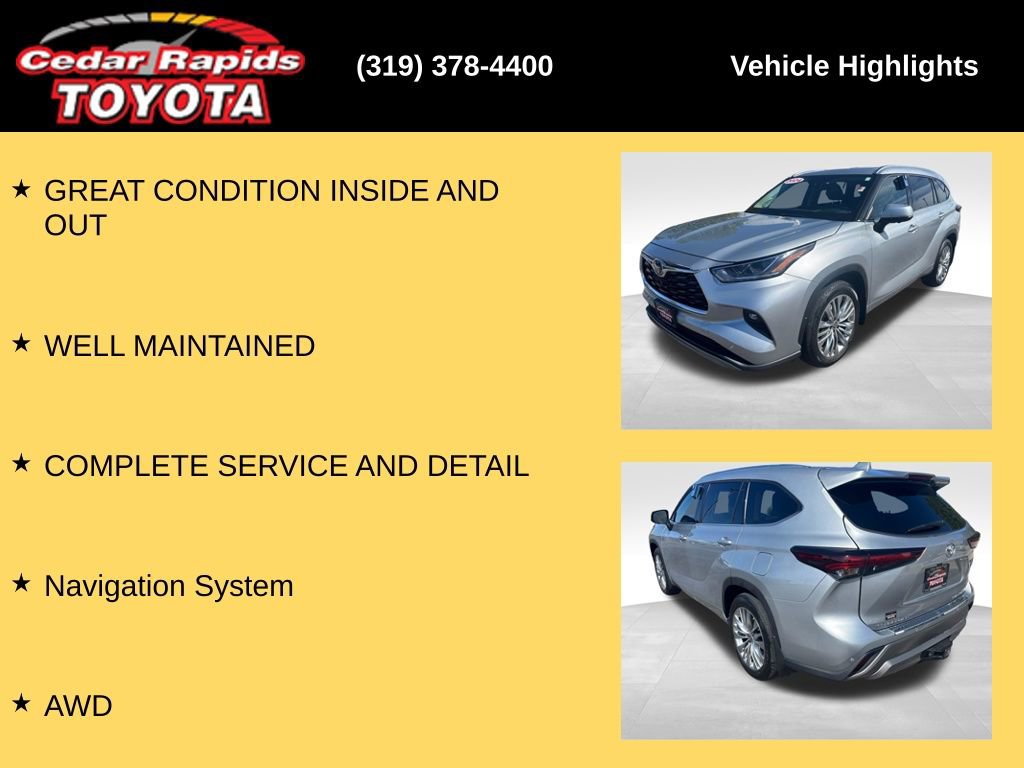 Used 2024 Toyota Highlander Platinum AWD/4WD image 7