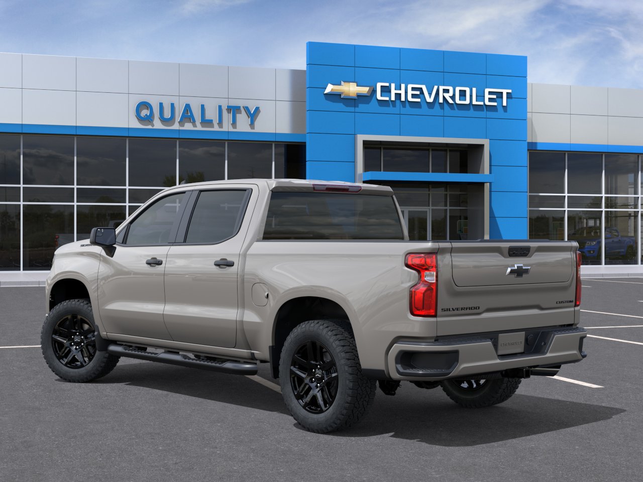 New 2026 Chevrolet Silverado 1500 Custom w/ Turbomax Blackout Package RWD image 3