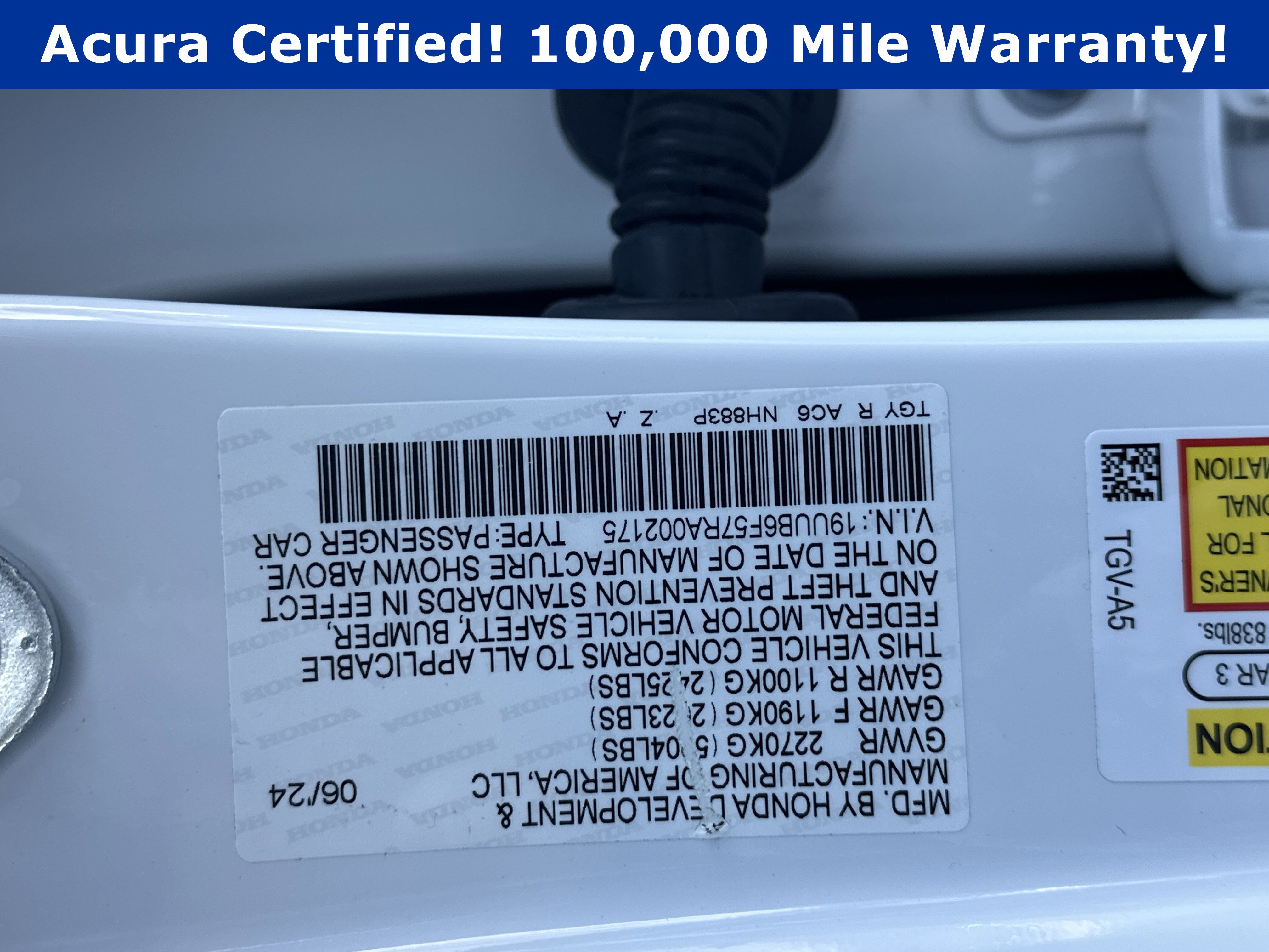 Certified 2024 Acura TLX w/A-Spec Package image 39