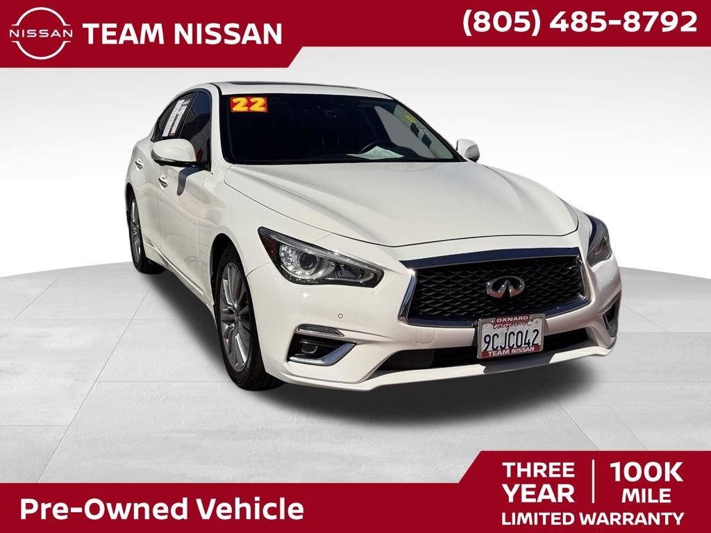 Used 2022 INFINITI Q50 Luxe w/ Cargo Package