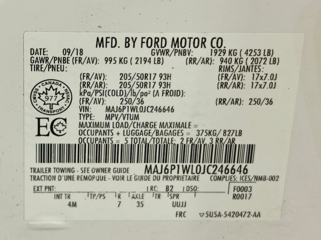 Used 2018 Ford EcoSport Titanium AWD/4WD image 52