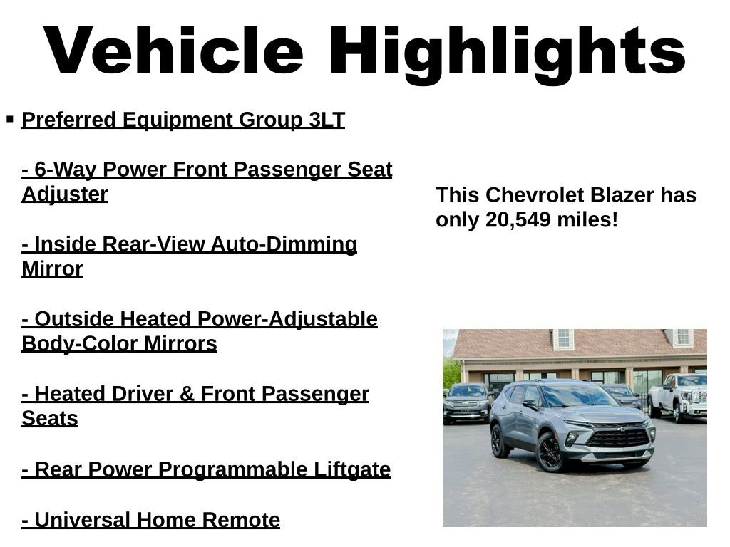 Used 2023 Chevrolet Blazer LT w/ Midnight/Sport Edition AWD/4WD image 34