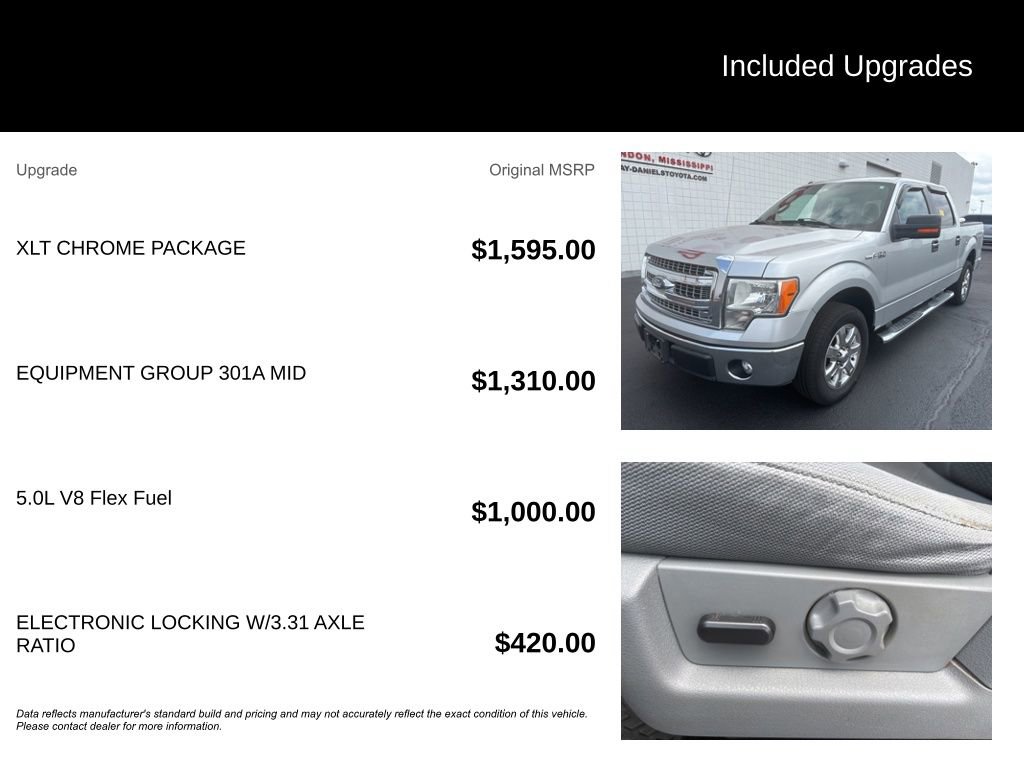 Used 2014 Ford F150 XLT w/ XLT Chrome Package RWD image 7