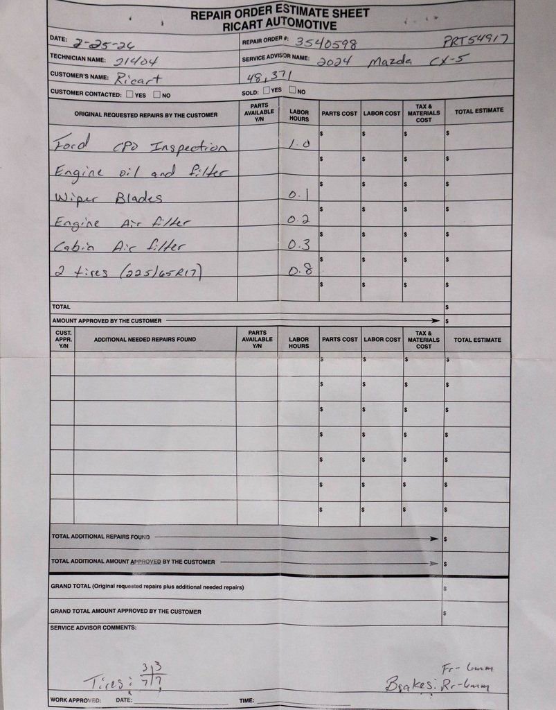 Used 2024 MAZDA CX-5 AWD 2.5 S w/ Select Package image 6