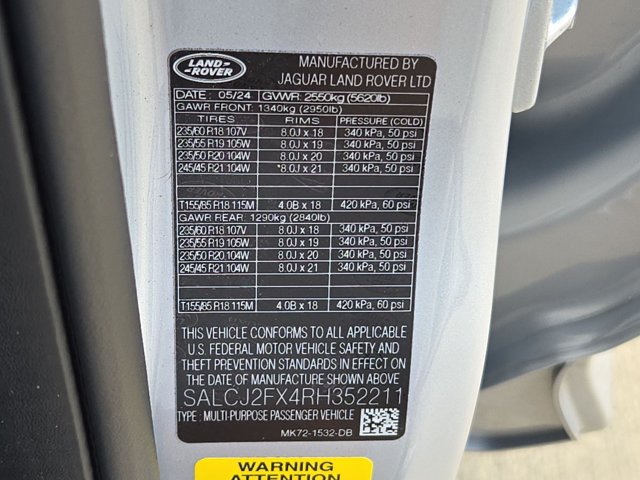 Certified 2024 Land Rover Discovery Sport S AWD/4WD image 26