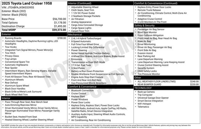 Used 2025 Toyota Land Cruiser 1958 AWD/4WD image 7