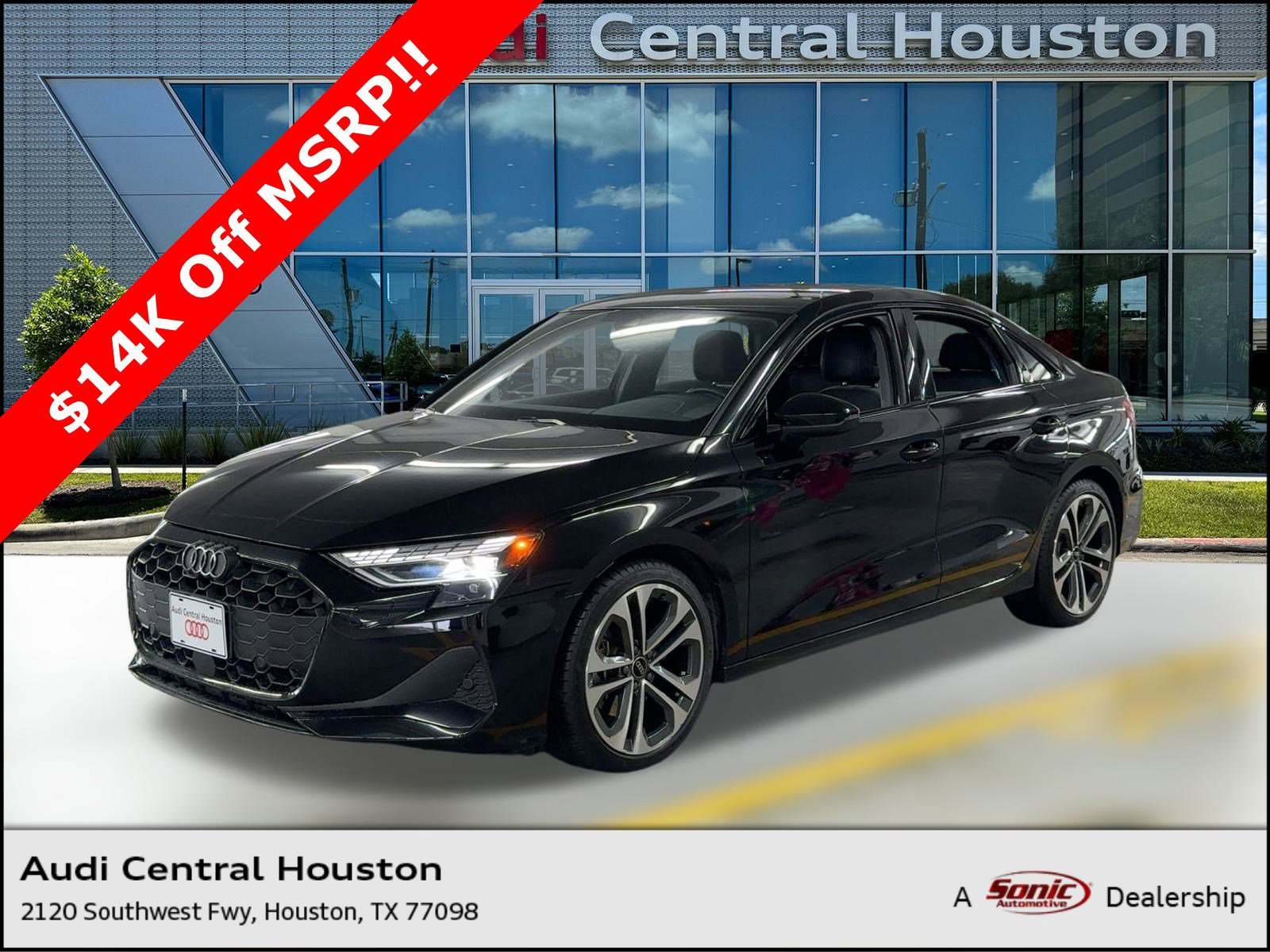 Certified 2025 Audi A3 2.0T Premium w/ Black Optic Package image 1