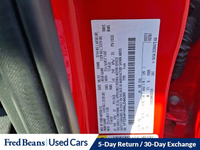 Certified 2022 Ford Ranger XLT w/ Equipment Group 302A High image 27