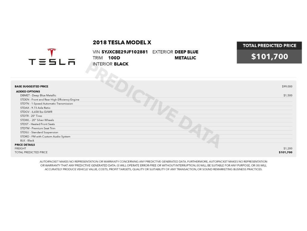 Used 2018 Tesla Model X 100D AWD/4WD image 2