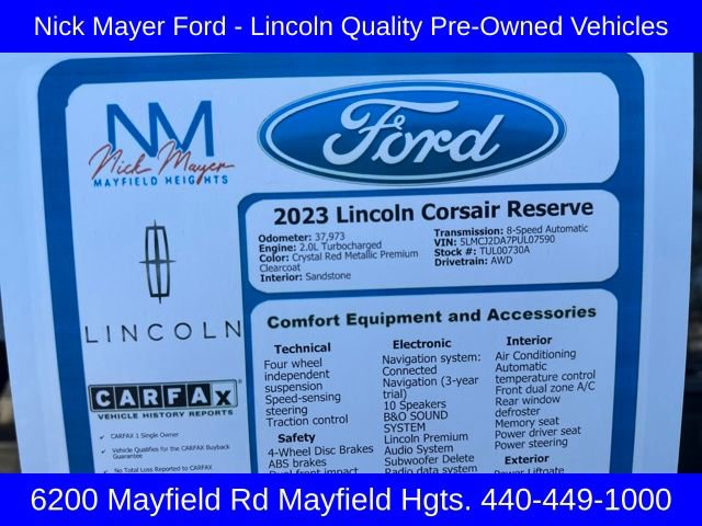 Used 2023 Lincoln Corsair Reserve image 23