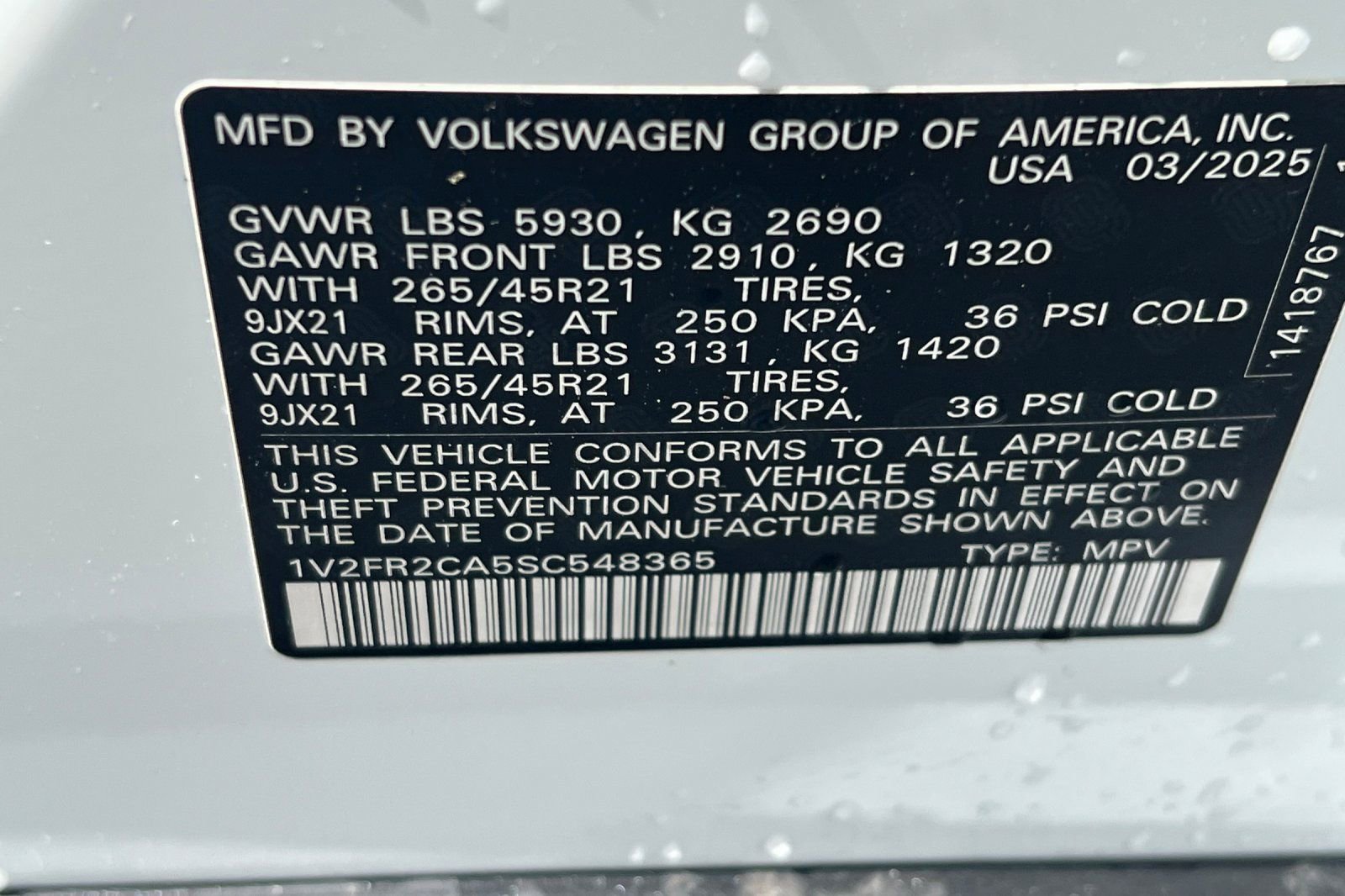 Used 2025 Volkswagen Atlas SEL Premium R-Line AWD/4WD image 26