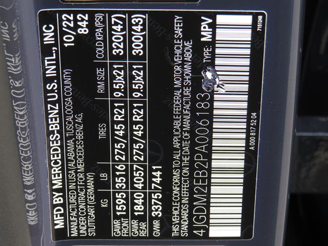 Used 2023 Mercedes-Benz EQS 450+ 4MATIC SUV image 7