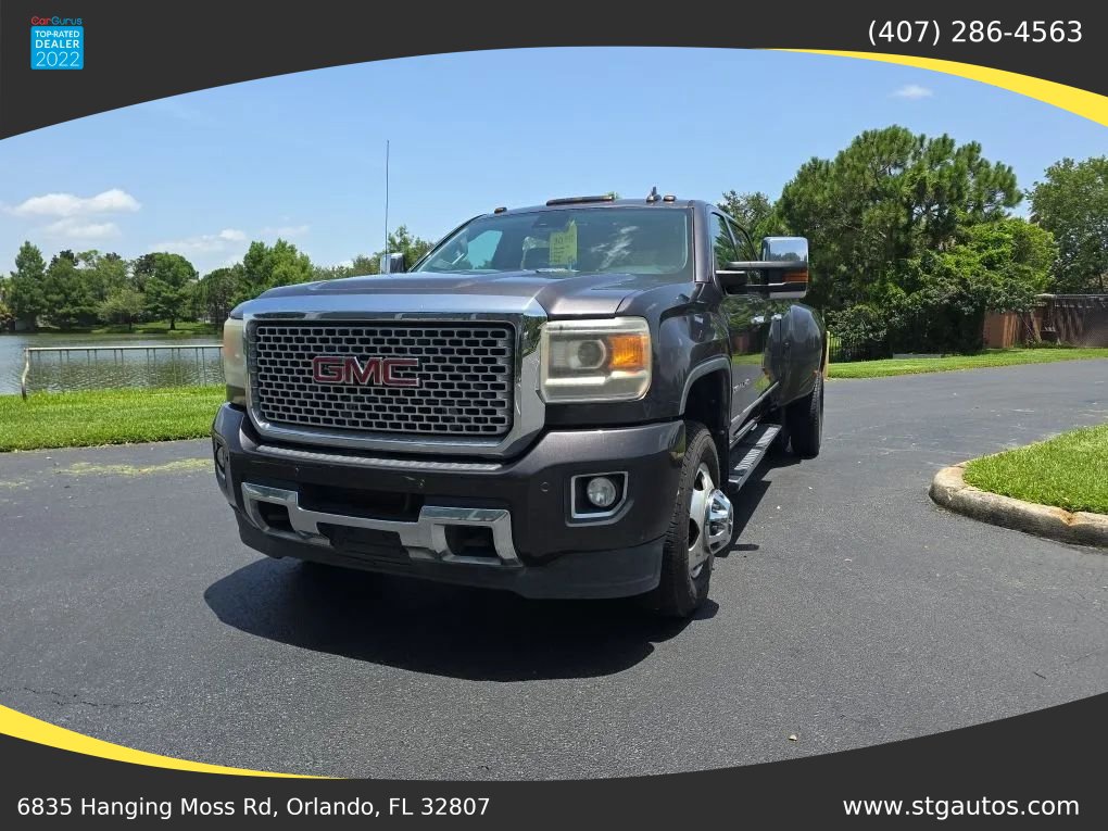 Used 2015 GMC Sierra 3500 Denali w/ Duramax Plus Package AWD/4WD image 1