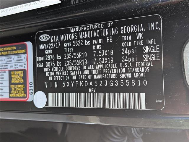 Used 2018 Kia Sorento SX image 27