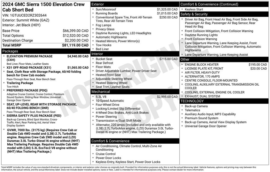 Certified 2024 GMC Sierra 1500 Elevation w/ Elevation Premium Package AWD/4WD image 39