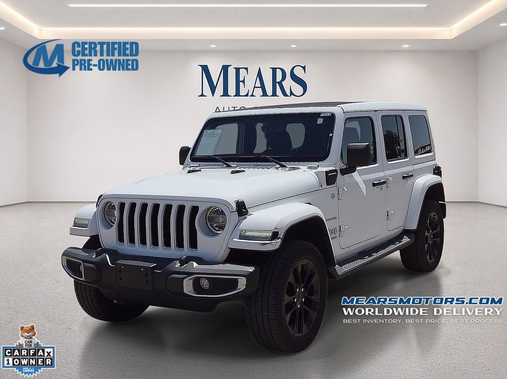 Used 2021 Jeep Wrangler Unlimited Sahara w/ Cold Weather Group AWD/4WD image 1