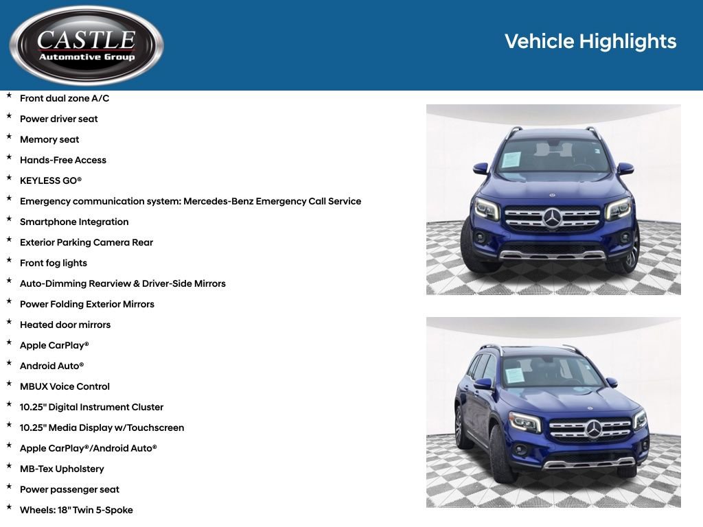 Used 2021 Mercedes-Benz GLB 250 4MATIC w/ Premium Package image 7