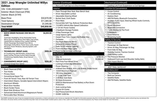 Used 2021 Jeep Wrangler Unlimited Sport image 6