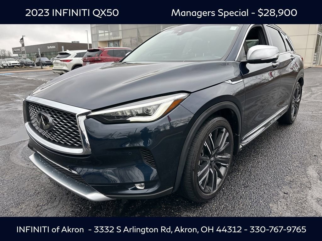 Used 2023 INFINITI QX50 Sensory w/ Accent Package