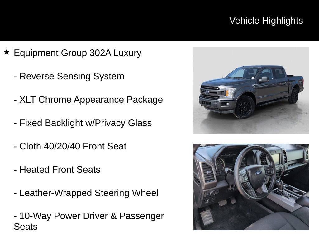 Used 2018 Ford F150 XLT w/ Equipment Group 302A Luxury image 11