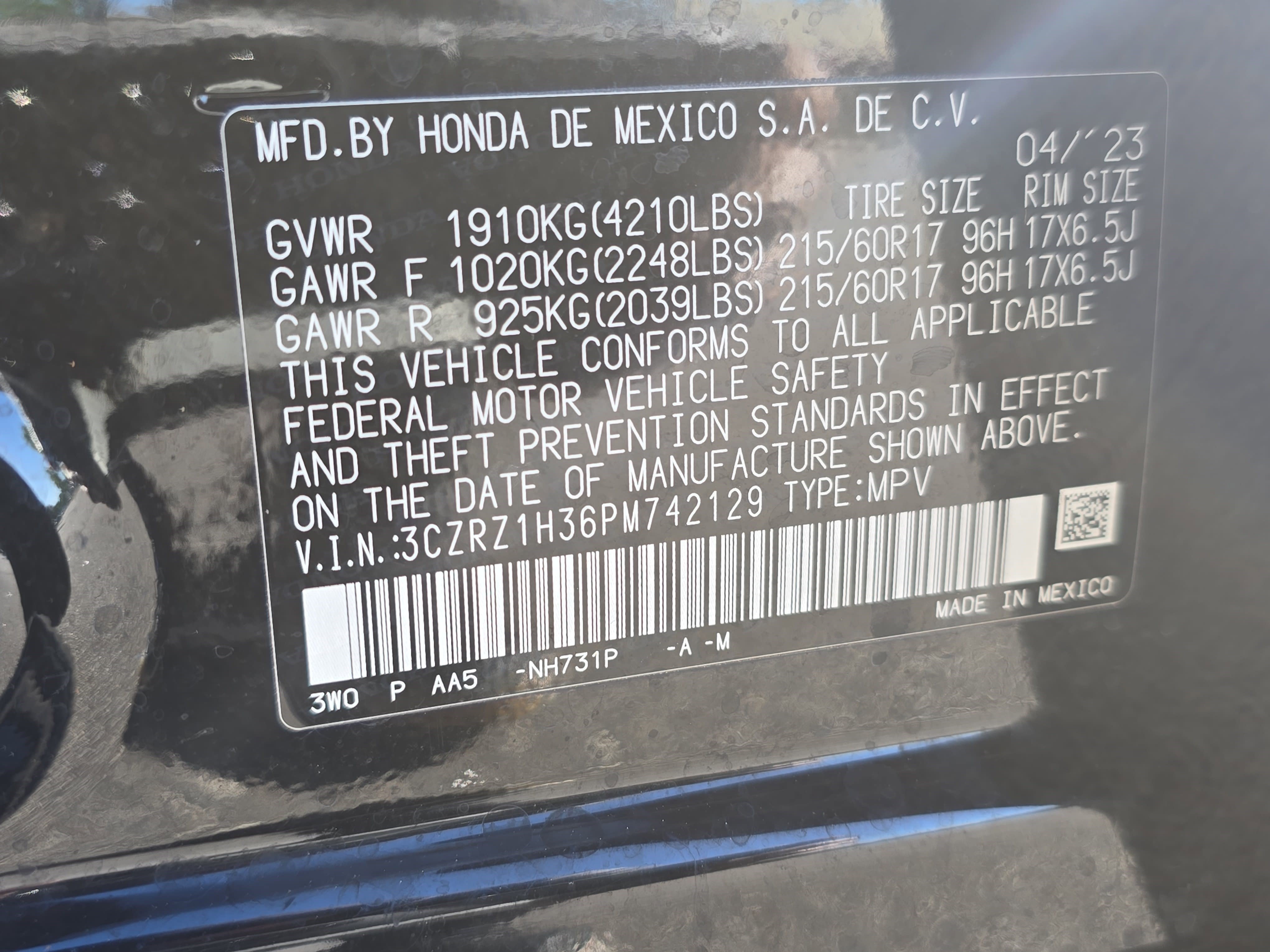 Used 2023 Honda HR-V LX image 36