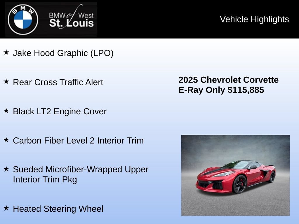 Used 2025 Chevrolet Corvette E-Ray AWD/4WD image 25