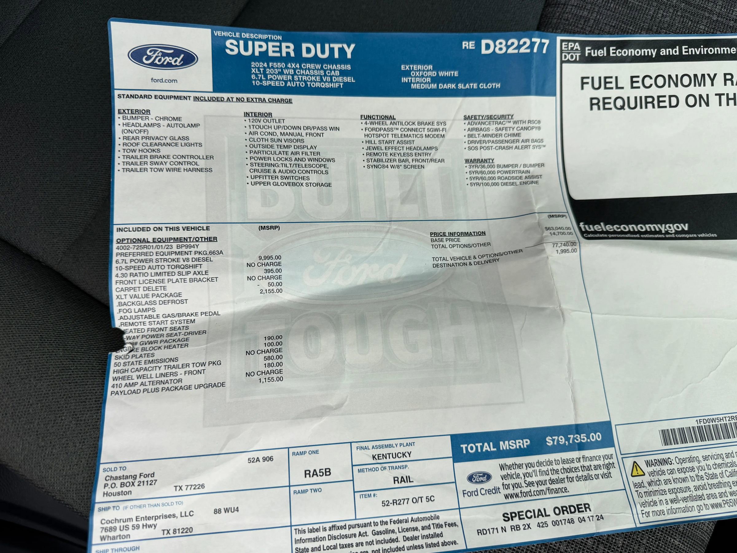 Used 2024 Ford F550 4x4 Crew Cab Super Duty w/ XLT Value Package image 32