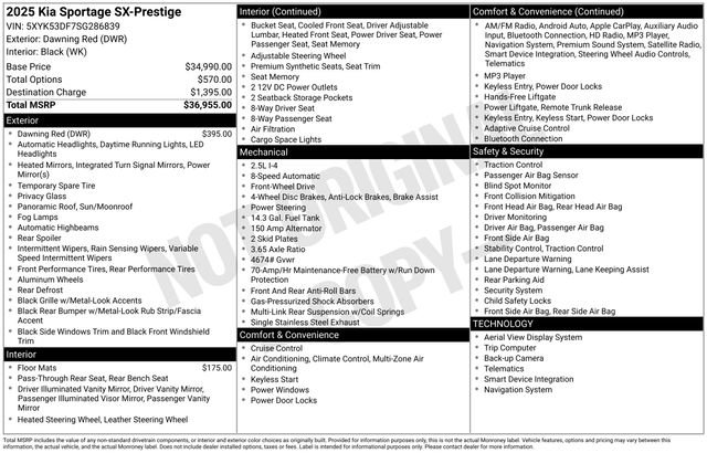 Certified 2025 Kia Sportage SX image 26