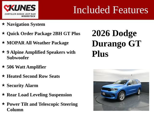 New 2026 Dodge Durango GT AWD/4WD image 3