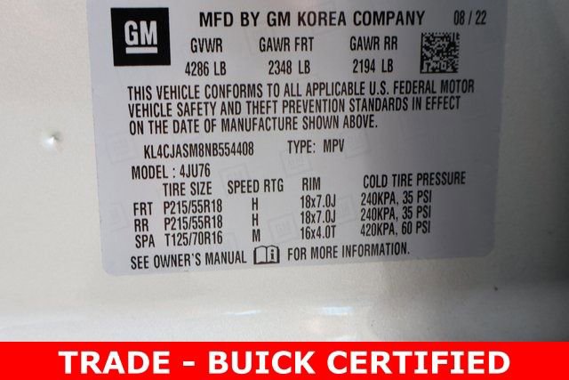 Certified 2022 Buick Encore Preferred w/ Safety Package image 27